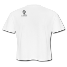 Load image into Gallery viewer, LIFT HEAVY - Women's Cropped T-Shirt - white