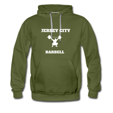 Load image into Gallery viewer, Jersey City Barbell Hoodie - olive green