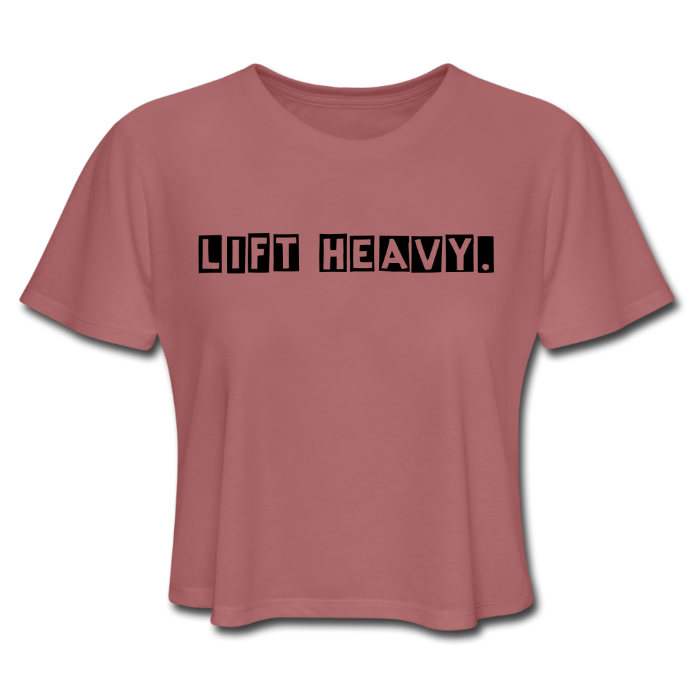 LIFT HEAVY - Women's Cropped T-Shirt – Jersey City Barbell
